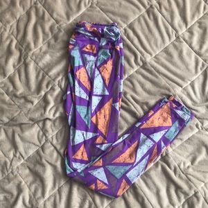 Purple with Orange and turquoise’s